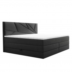 Łóżko kontynentalne Verde Lux 160x200 ciemnoszare