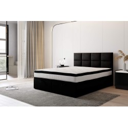 Łóżko kontynentalne Tropea 180x200 czarne
