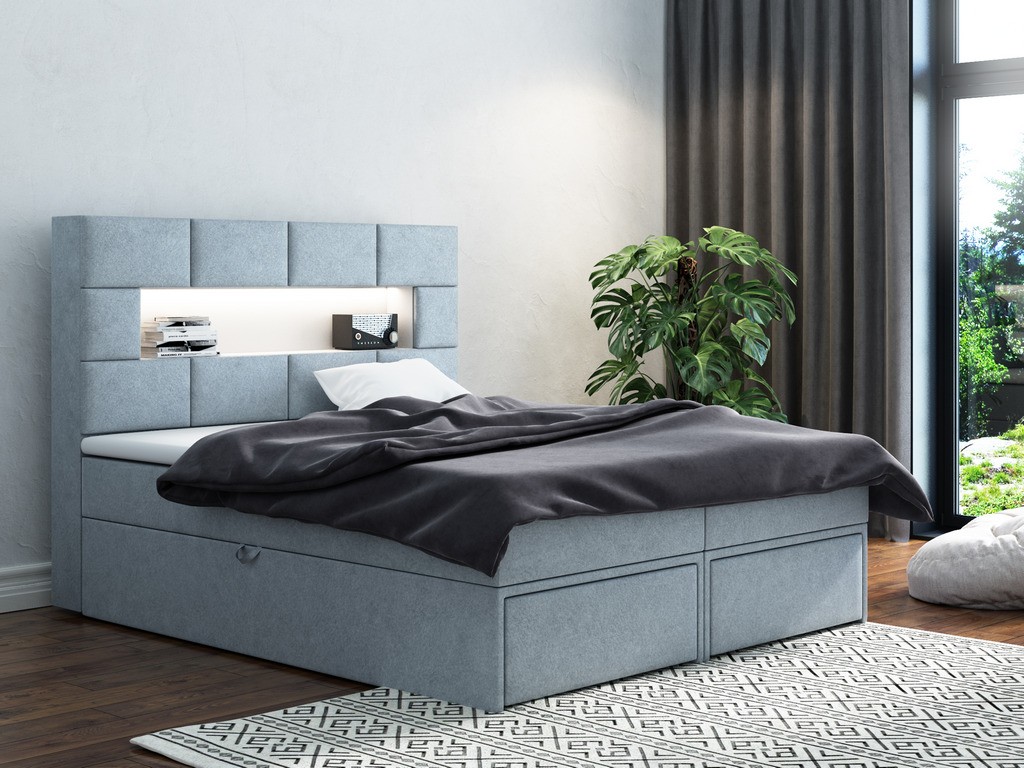 Łóżko kontynentalne Como Lux 160x200
