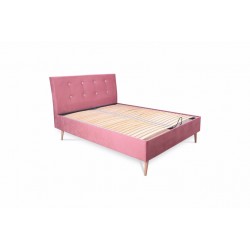 Łóżko tapicerowane Pablo 140x200 różowe
