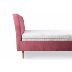 Łóżko tapicerowane Pablo 140x200 różowe