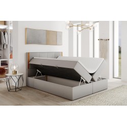 Łóżko kontynentalne Perfect Lux 160x200 ciemnoszare