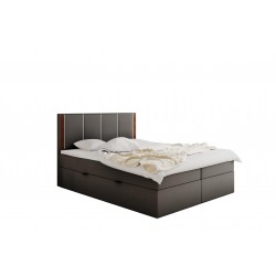 Łóżko kontynentalne Perfect Lux 200x200 ciemnoszare